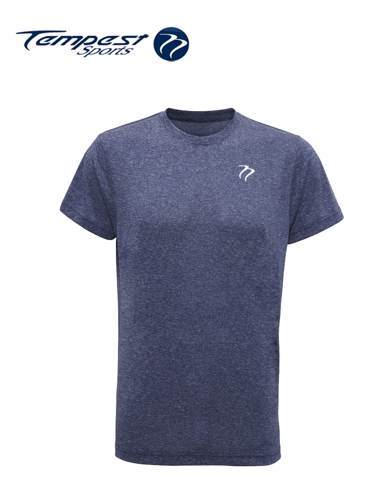 Tempest Performance Mens Navy Melange T